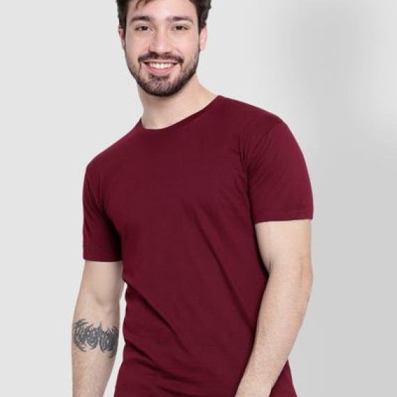 Burgundy Plain T-Shirt